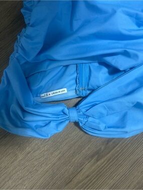 Sky Blue Strapless Dress